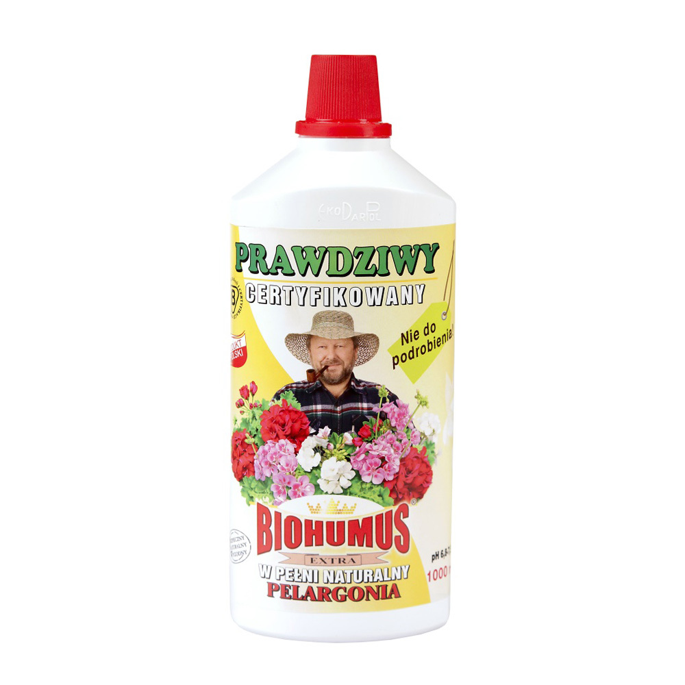 Zdjęcie produktu EKODARPOL BIOHUMUS EXTRA Pelargonia 1l + 20% gratis