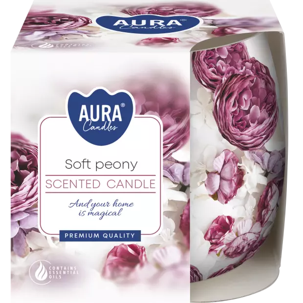 Zdjęcie produktu Świeca Zapachowa w szkle i folii  SN71S-65 Białe Piżmo