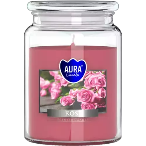 Zdjęcie produktu Duża Świeca Zapachowa z Wieczkiem Aura SND99-78 Róża