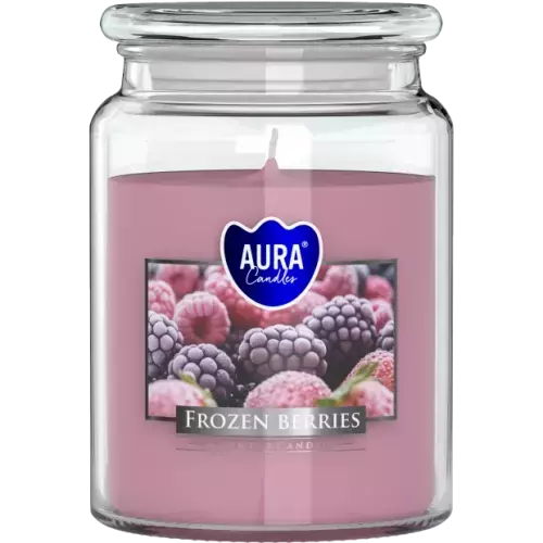 Zdjęcie produktu Duża Świeca Zapachowa z Wieczkiem Aura SND99-314 Mrożone Jagody