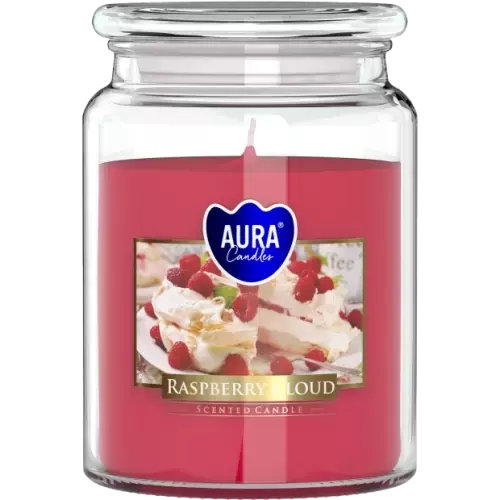 Zdjęcie produktu Duża Świeca Zapachowa z Wieczkiem Aura SN99-329 Malinowa Chmurka