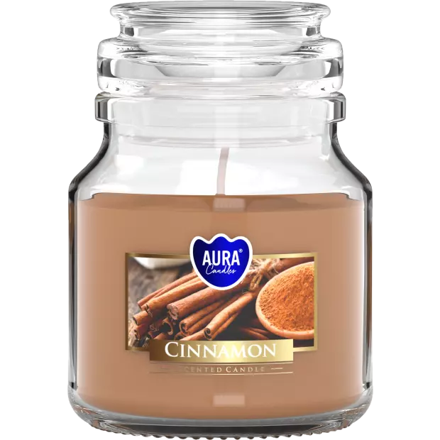 Zdjęcie produktu Małe świece w szkle z wieczkiem SND71-65 – Aromat Cynamonu