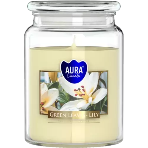 Zdjęcie produktu Duża Świeca Zapachowa z Wieczkiem Aura SND99-354 Lilia