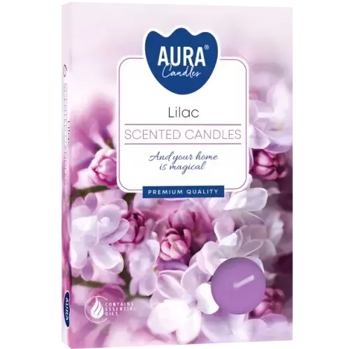 Zdjęcie produktu Małe świece tealighty z aromatem Bzu P15-38– 6 sztuk