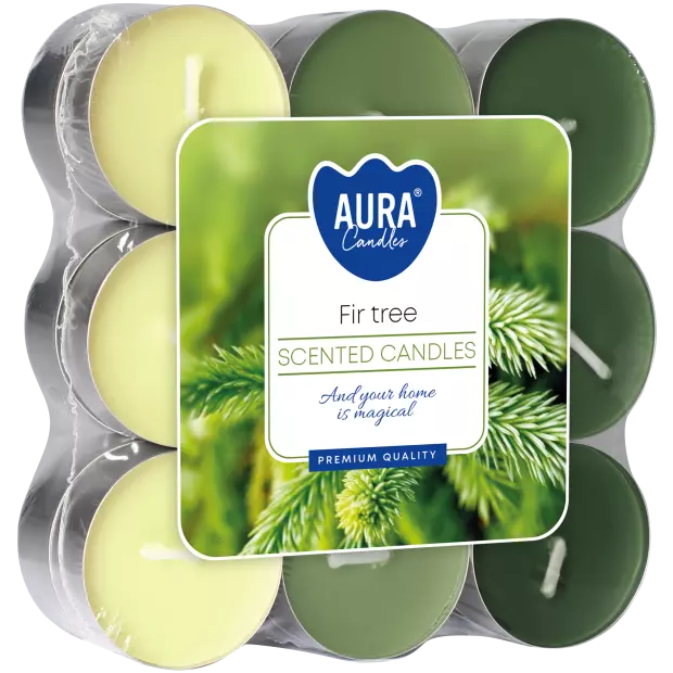 Zdjęcie produktu Małe świece zapachowe P15-18-273 – Aromat Jodły, 18 sztuk