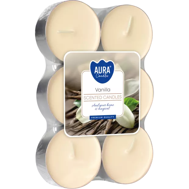 Zdjęcie produktu Świece tealight MAXI P35-6-67 – Klasyczna Wanilia, 6 sztuk