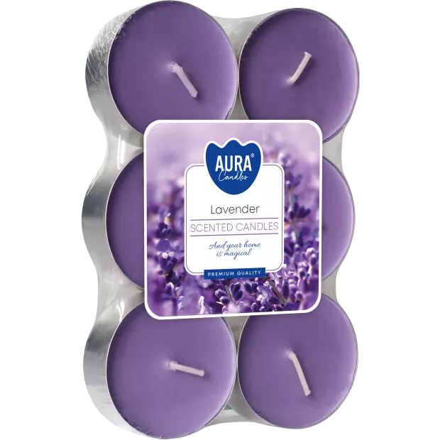 Zdjęcie produktu Świece tealight MAXI P35-6-79 Lawenda, 6 sztuk