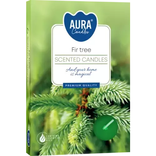 Zdjęcie produktu Małe świece tealighty z aromatem Jodły P15-273– 6 sztuk