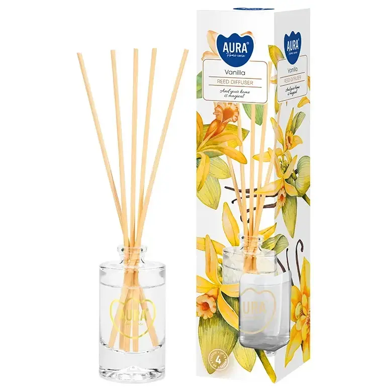 Zdjęcie produktu Dyfuzor zapachowy z patyczkami Odświeżacz powietrza Aura DZ45-67 Słodka Wanilia 45 ml