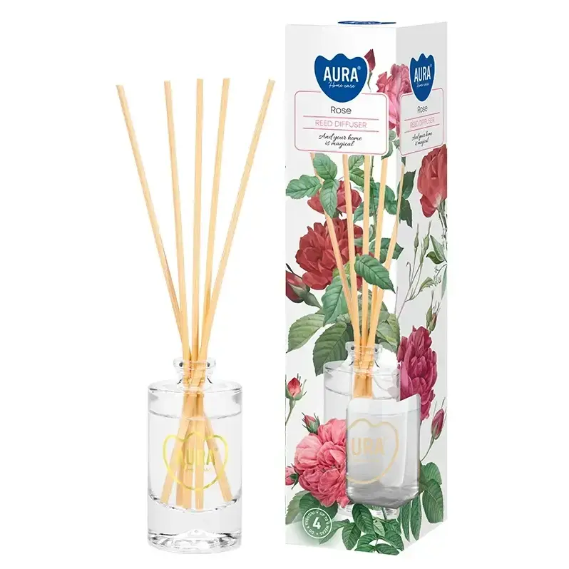 Zdjęcie produktu Dyfuzor zapachowy z patyczkami Odświeżacz powietrza Aura DZ45-78 Romantyczna Róża 45 ml