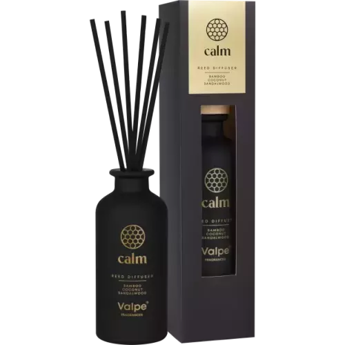 Zdjęcie produktu Dyfuzor zapachowy z patyczkami Odświeżacz Calm Czarny Valpe VD-003-389 80 ml