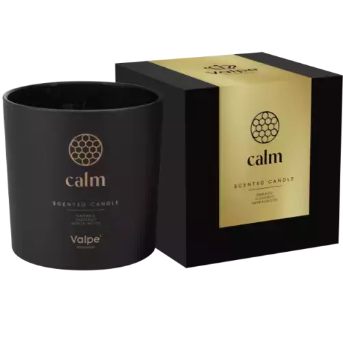 Zdjęcie produktu Świeca zapachowa Calm Czarna Valpe SN100M-095-389 – 300g,