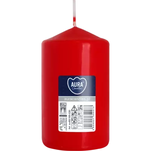 Zdjęcie produktu Świeca walec Czerwona SW60/100-030 – 210g