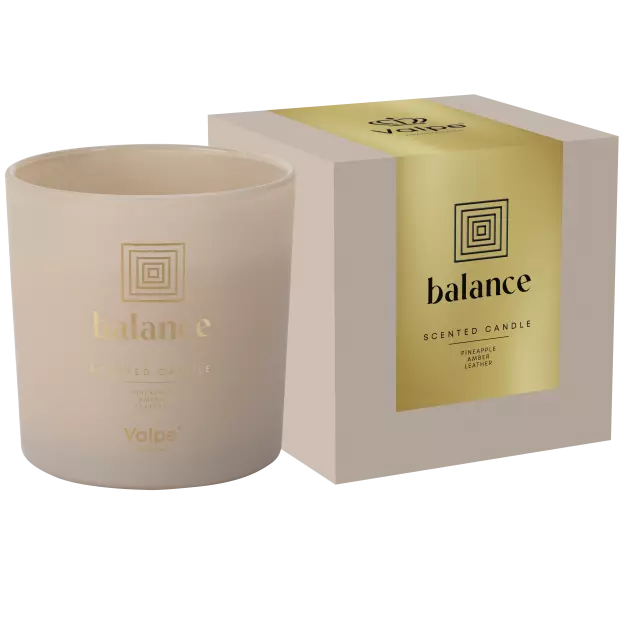 Zdjęcie produktu Świeca zapachowa w matowym szkle Valpe VC-003-388 - Aromat Balance, Ecru
