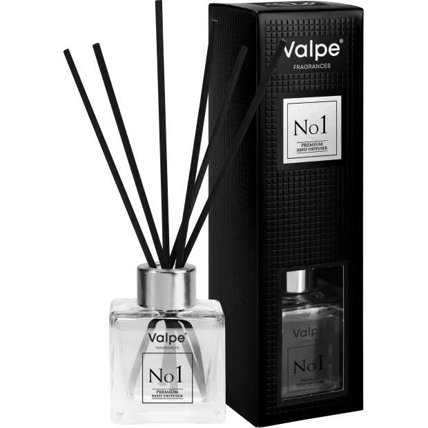 Zdjęcie produktu Dyfuzor zapachowy z patyczkami Valpe Premium Line No1 DZ80-001 Drzewo Agarowe i Wanilia 80 ml