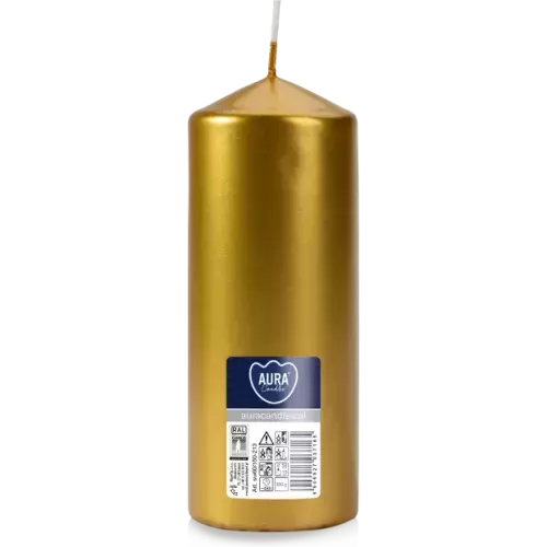 Zdjęcie produktu Świeca walec Złoty Metalik SW60/150-213 – 330g