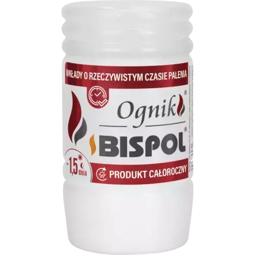 Zdjęcie produktu Wkład do Zniczy Parafinowy Ognik WP0 – Biały