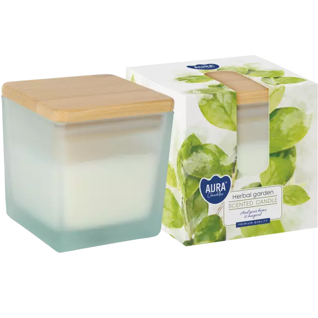 Zdjęcie produktu Świeca zapachowa Ziołowy Ogród w matowym szkle SNK80MD-378