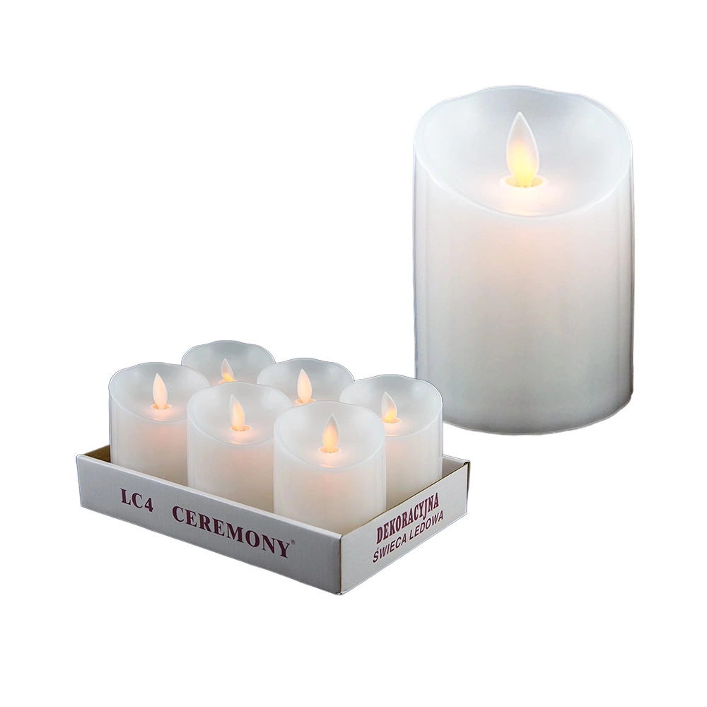 Zdjęcie produktu Znicz LED wkład ruchomy płomień 11cm biały