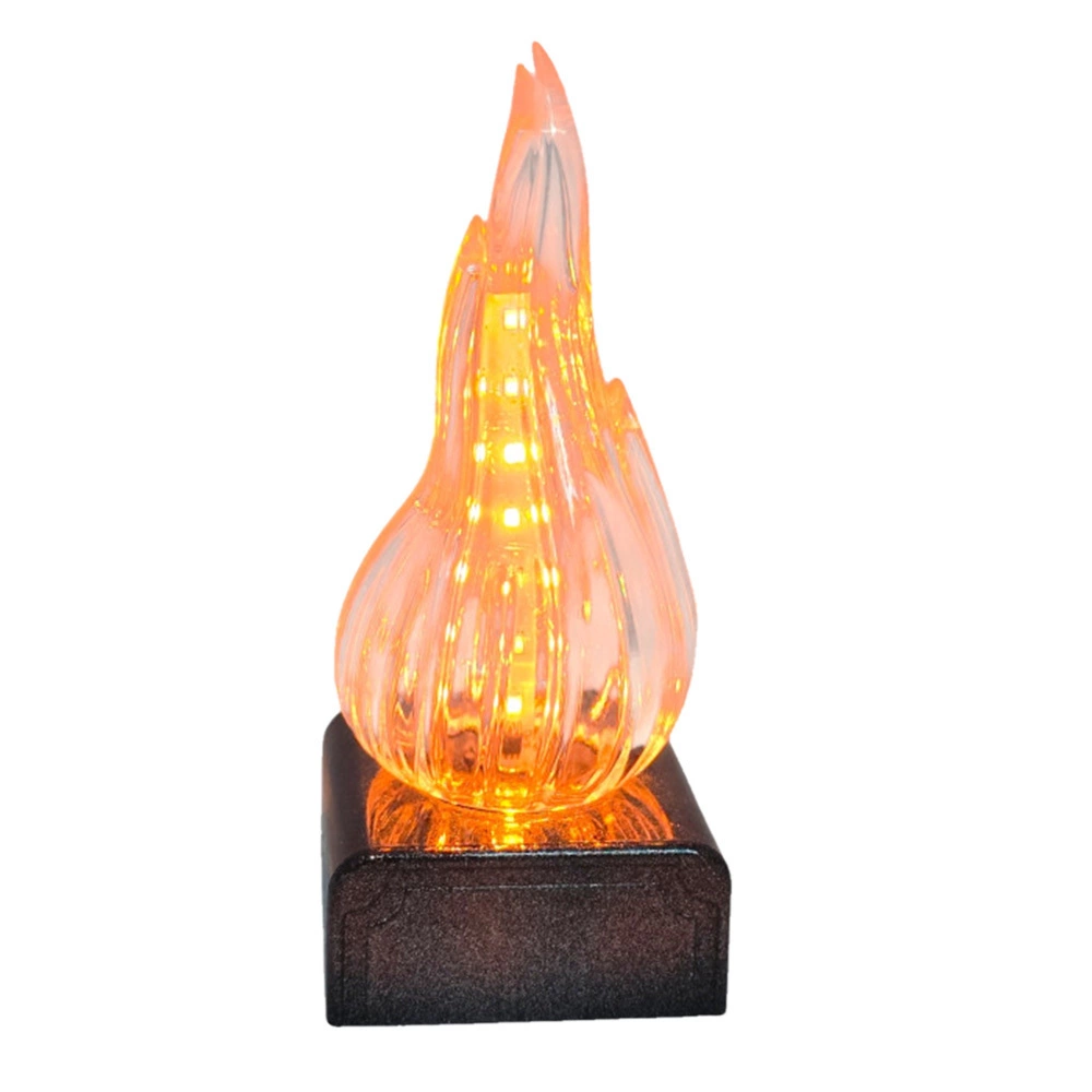 Zdjęcie produktu Wkład LED żywy płomień XL 16cm czarny Znicz na cmentarz cebula