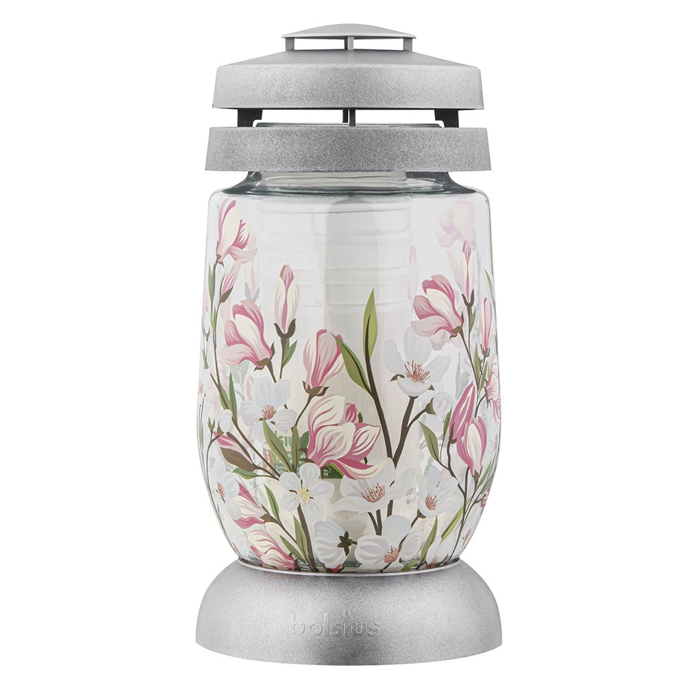 Zdjęcie produktu Znicz Szklany Lampion Bolsius 3D Magnolia 22cm