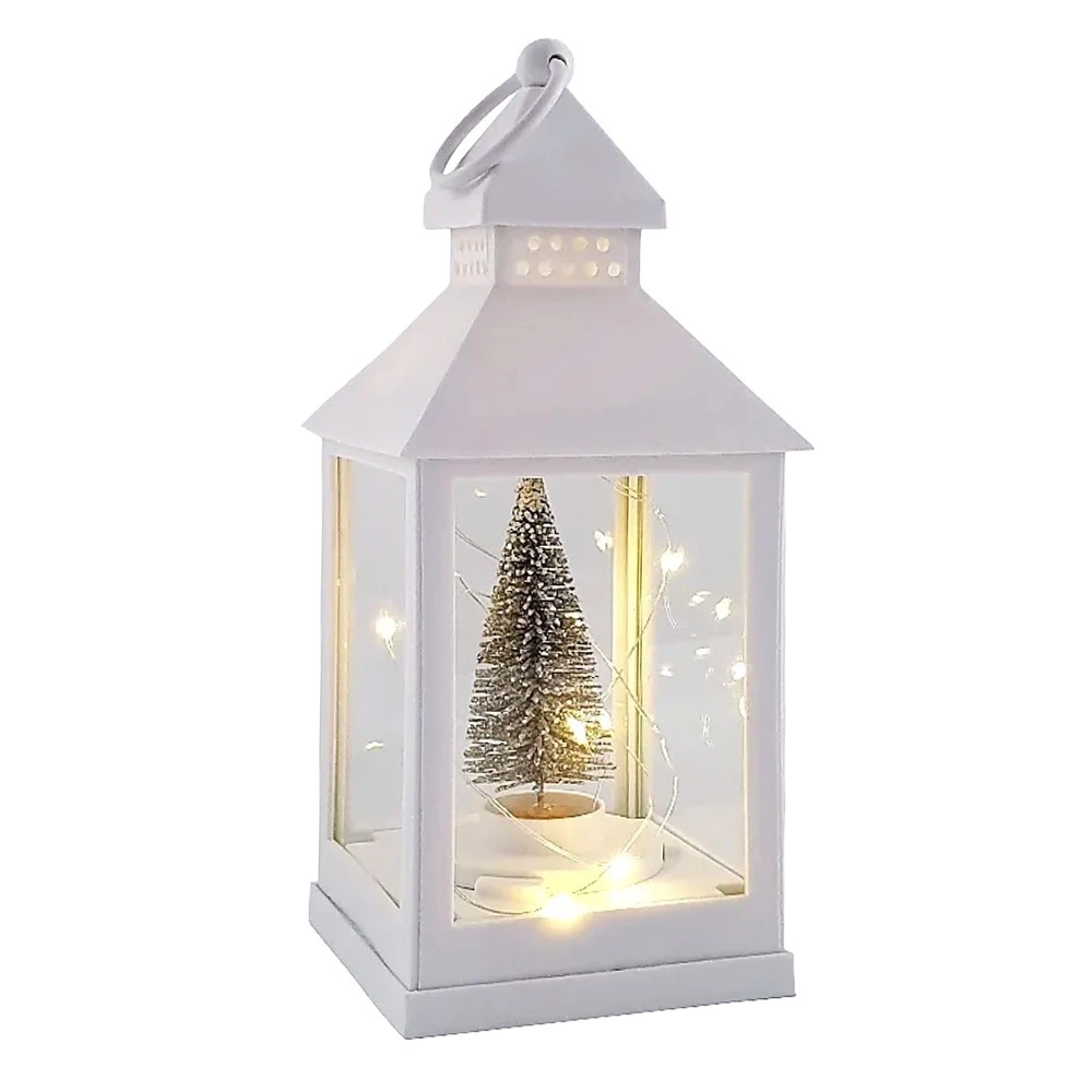 Zdjęcie produktu Latarenka LED Cortina z choinką Boże Narodzenie 24 cm biała