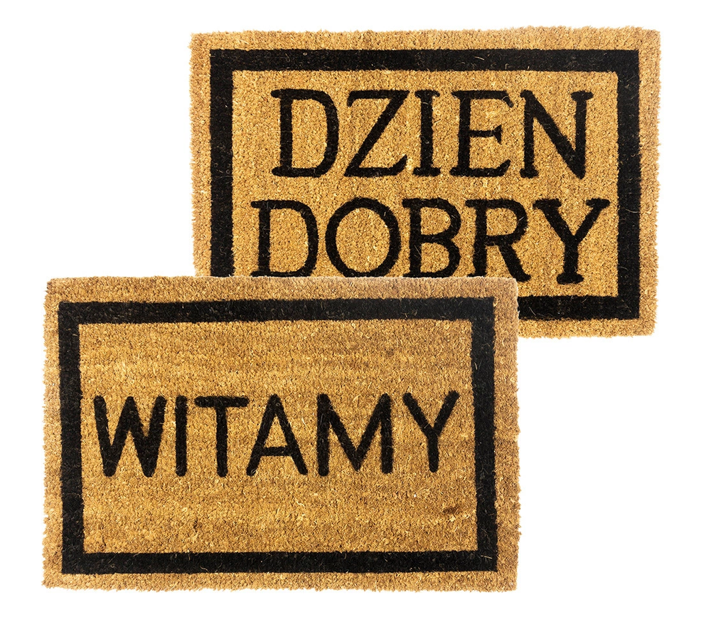 Zdjęcie produktu Wycieraczka kokosowa Dzień Dobry / Witamy 40x60 cm