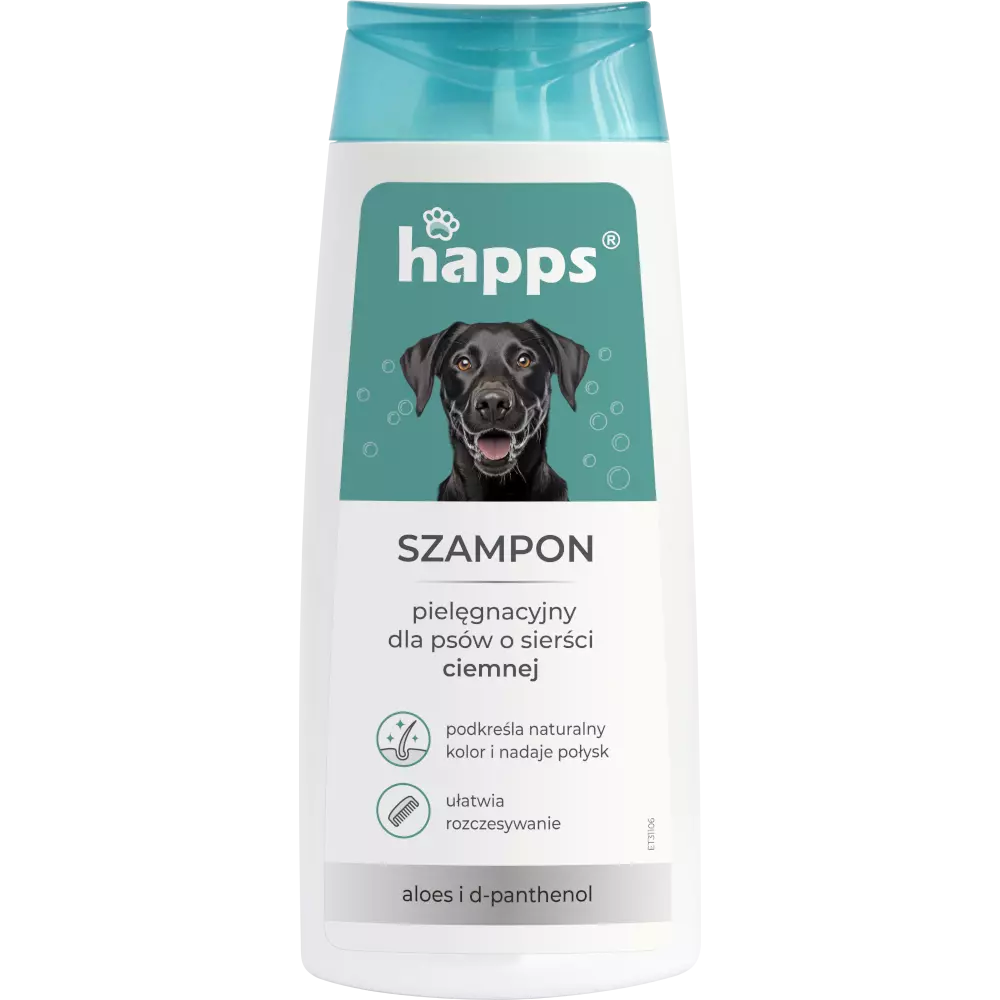 Zdjęcie produktu Happs szampon dla psów do sierści ciemnej pielęgnacyjny delikatny 200ml
