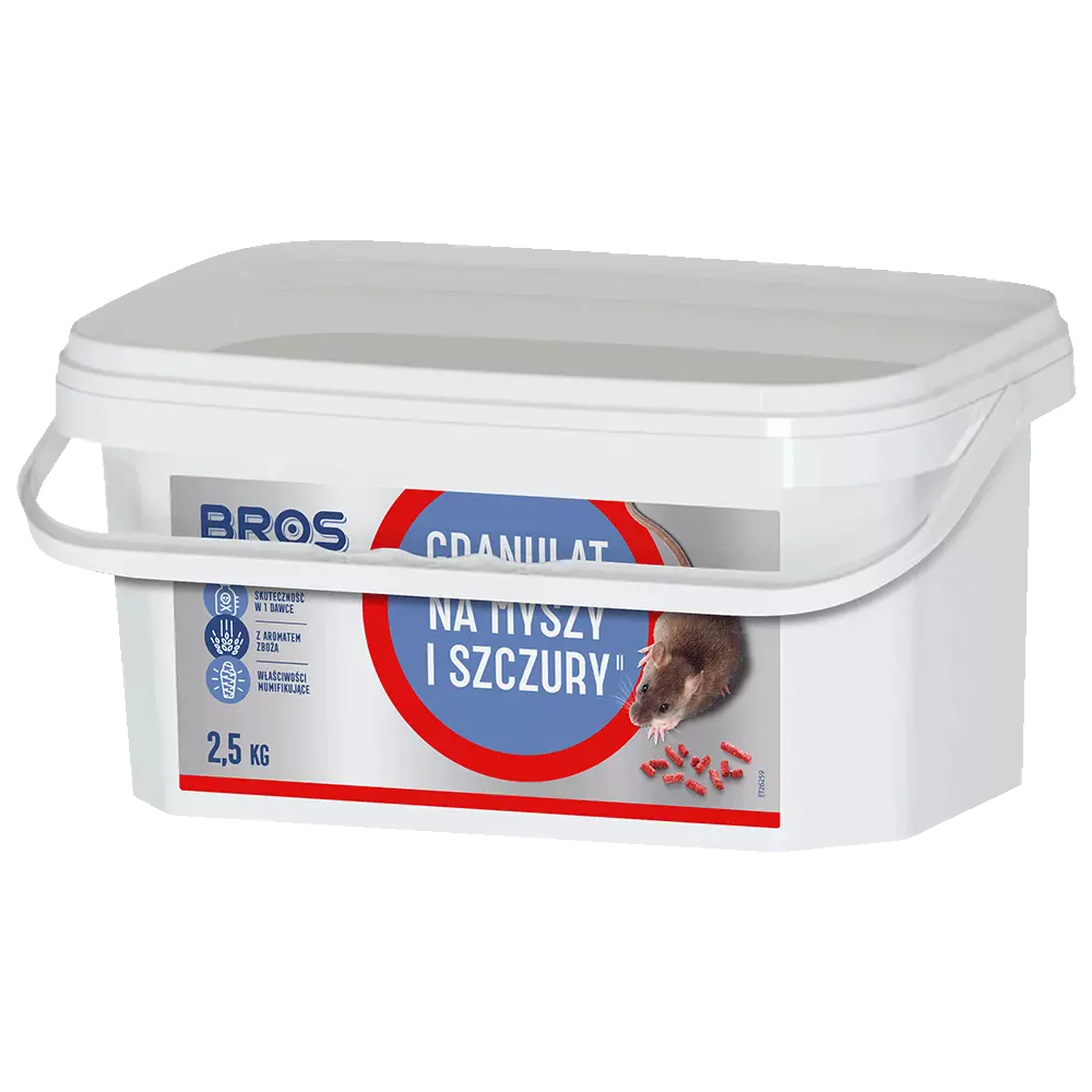 Zdjęcie produktu Granulat na myszy i szczury 2,5KG z aromatem zboża