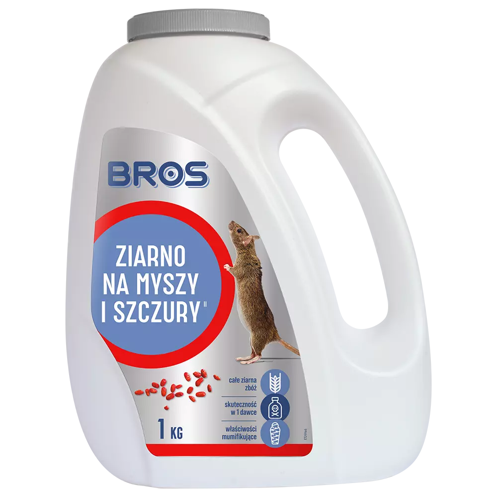 Zdjęcie produktu Ziarno na myszy i szczury Bros trutka 1kg