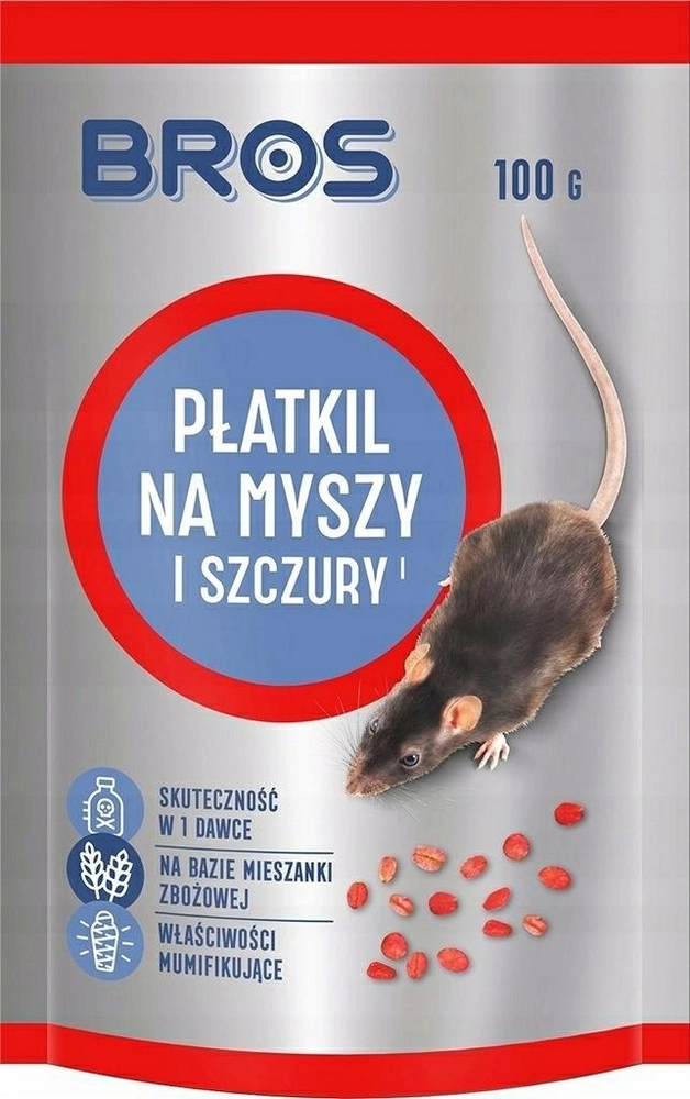 Zdjęcie produktu Płatkil na myszy i szczury Bros trutka 100g