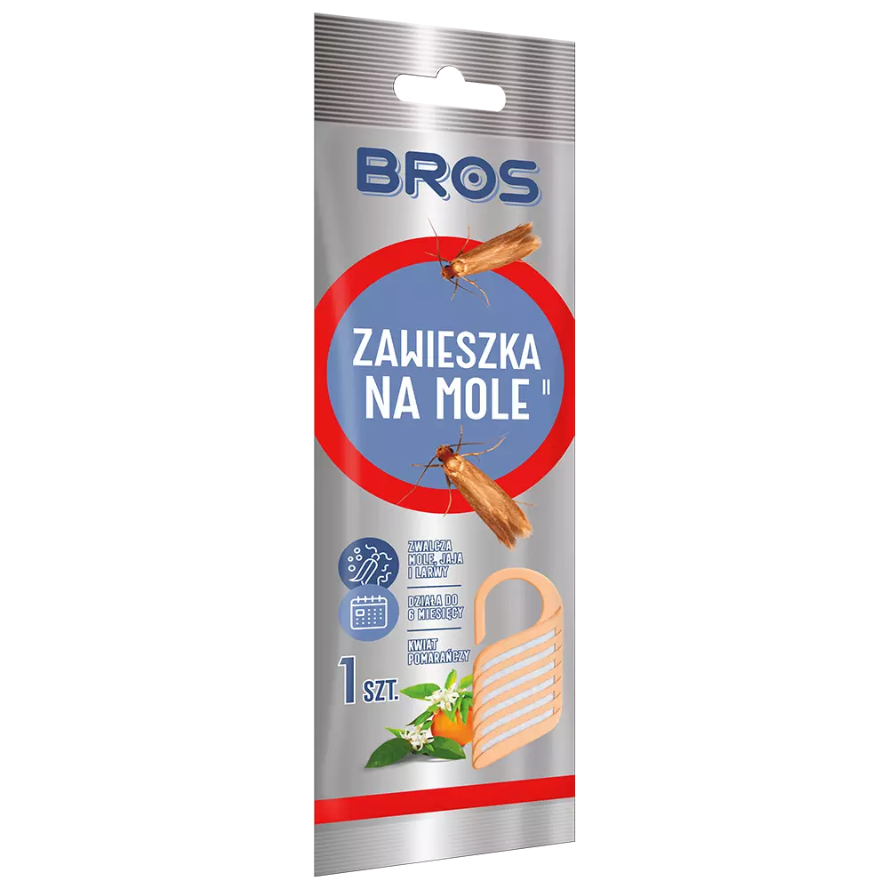 Zdjęcie produktu Zawieszka na mole odzieżowe pomarańczowy