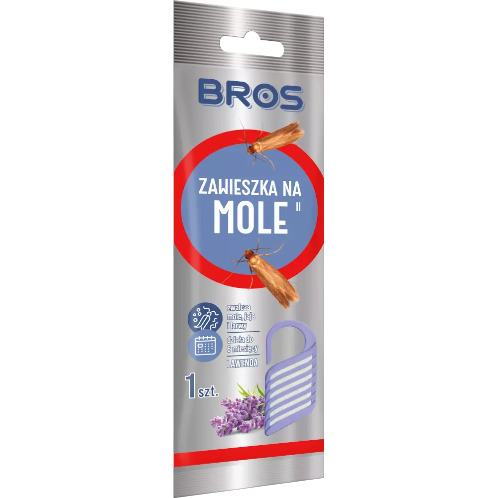 Zdjęcie produktu Zawieszka na mole odzieżowe lawenda skuteczna ochrona do szafy garderoby