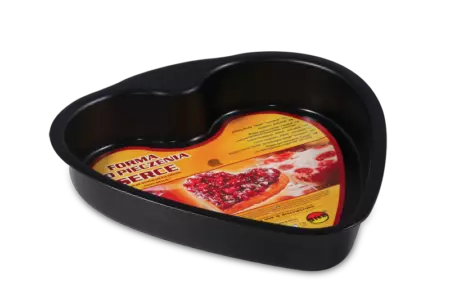 Zdjęcie produktu Forma do pieczenia SERCE SNB non-stick blacha czarna 26 cm