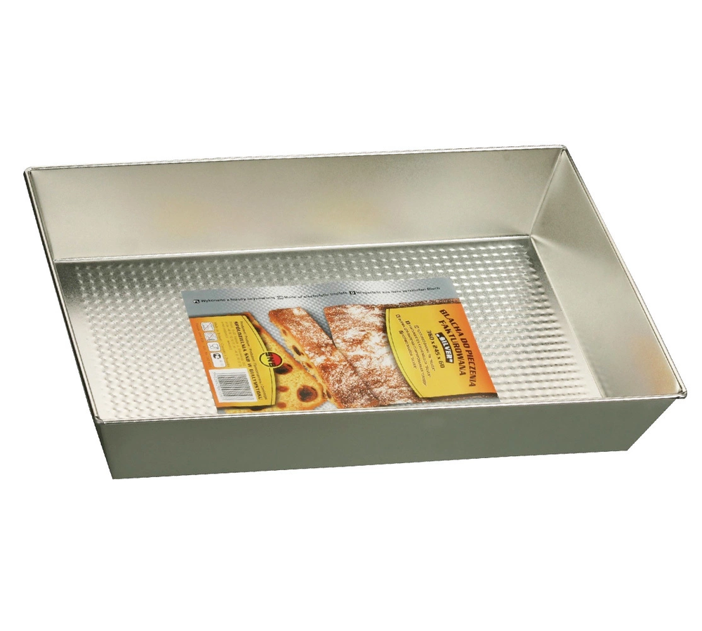 Zdjęcie produktu Blacha do pieczenia prostokątna 36x24.5 cm srebrna SNB