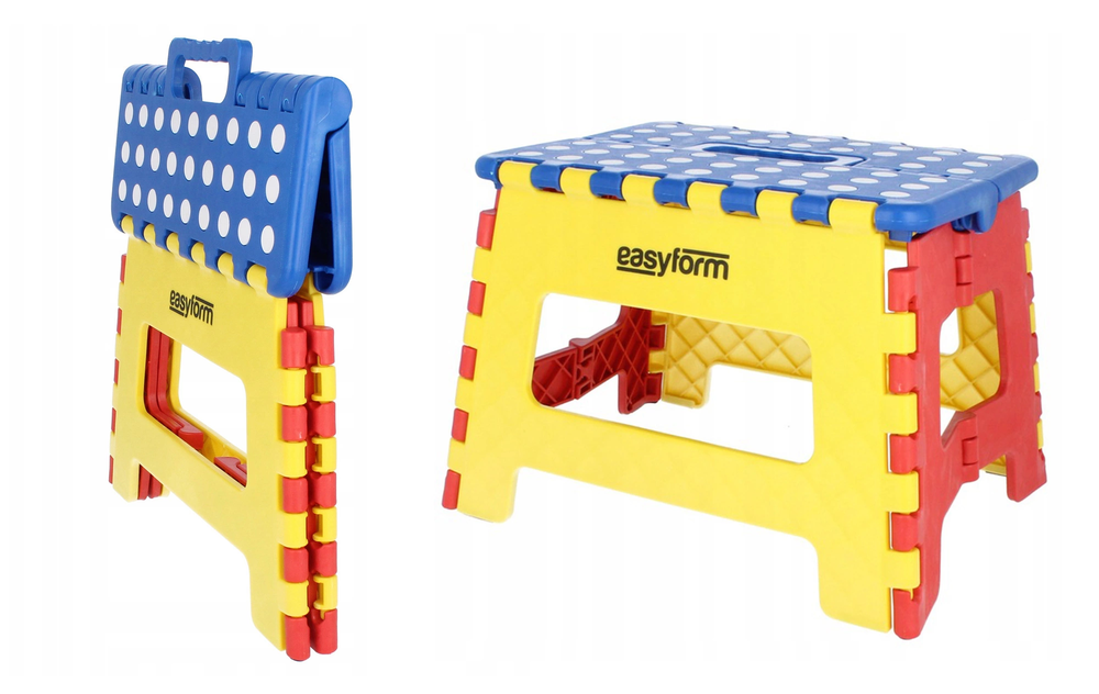Zdjęcie produktu Stołek składany 22,5 cm Multikolor 150 kg taboret antypoślizgowy