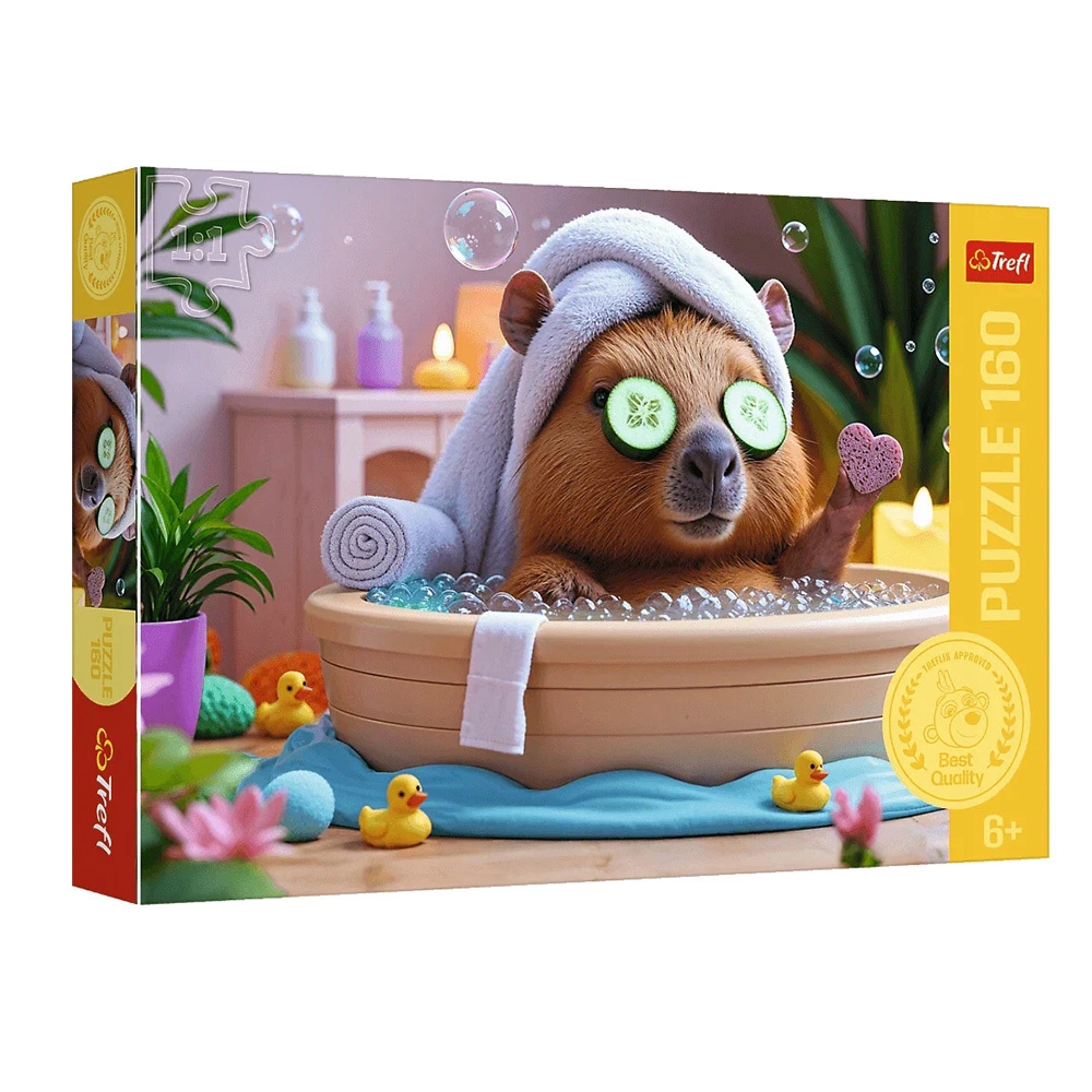 Zdjęcie produktu Puzzle TREFL 160 el. Kapibara w SPA 41x27,5cm