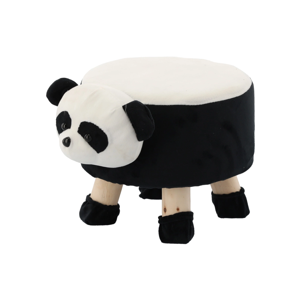 Zdjęcie produktu Pufka dla dzieci PANDA Junek 28x25 cm miękka podnóżek
