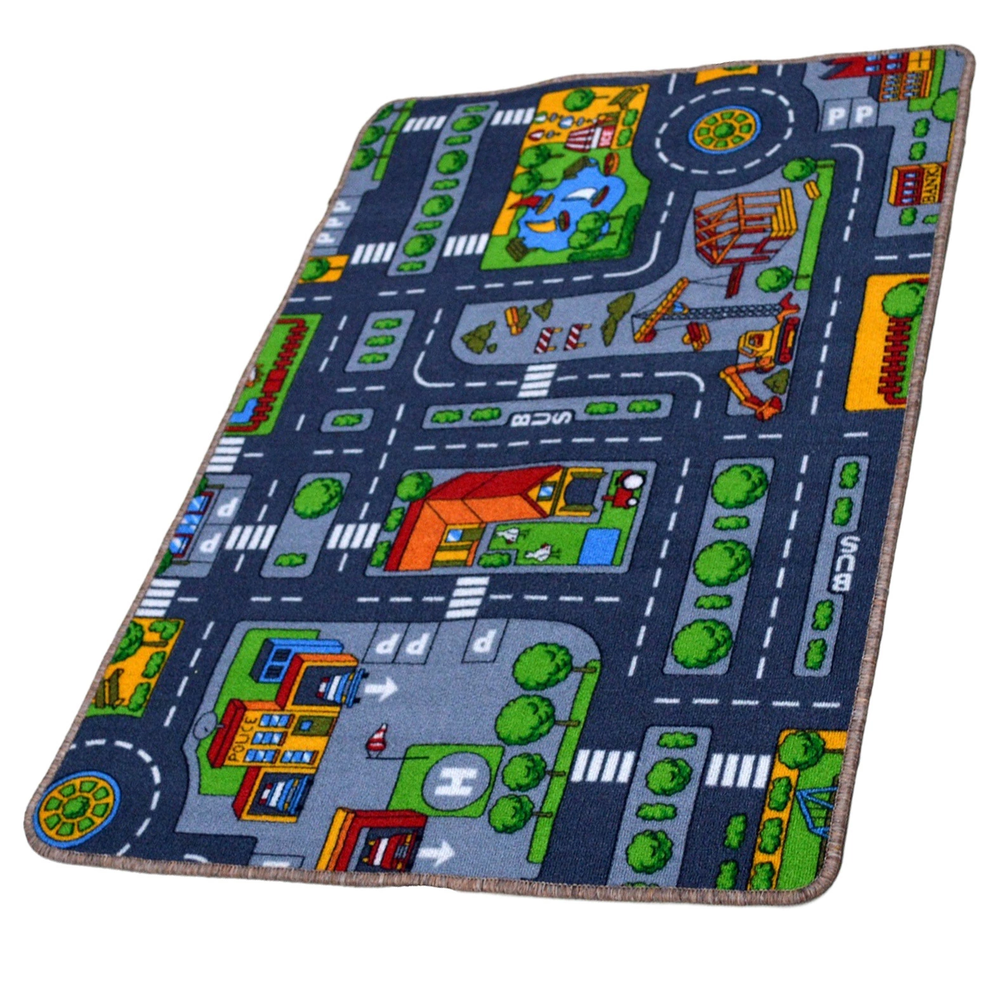 Zdjęcie produktu Dywan dla dzieci Miasto Ulice 100x150 cm do zabawy