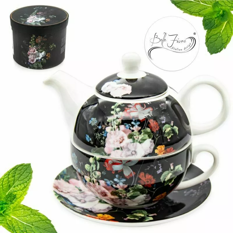 Zdjęcie produktu Dzbanek z Filiżanką 450/350ml Zestaw do Herbaty Ceramiczny