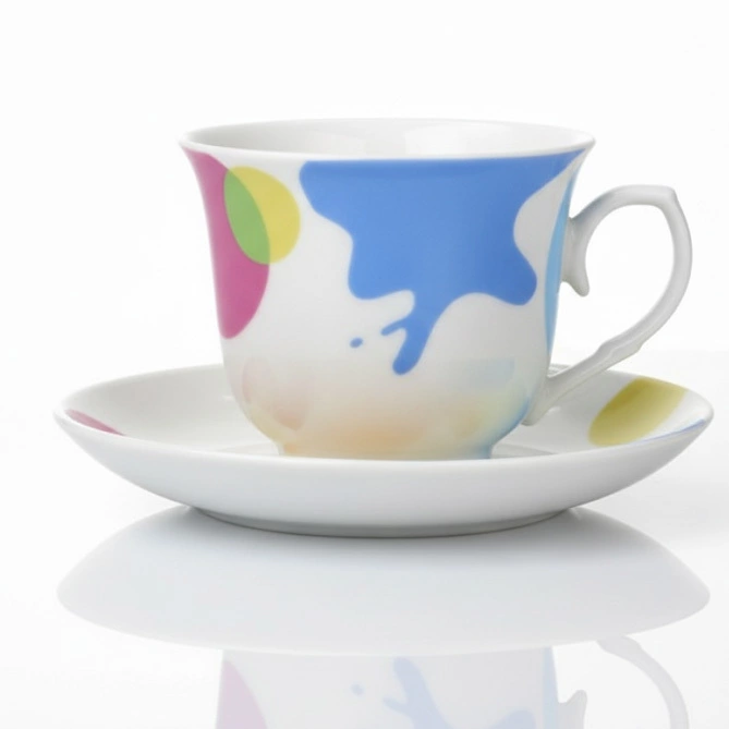 Zdjęcie produktu Komplet Filiżanek 200ml Porcelana Biała 12el. Zestaw Kawa Herbata 6 Osób