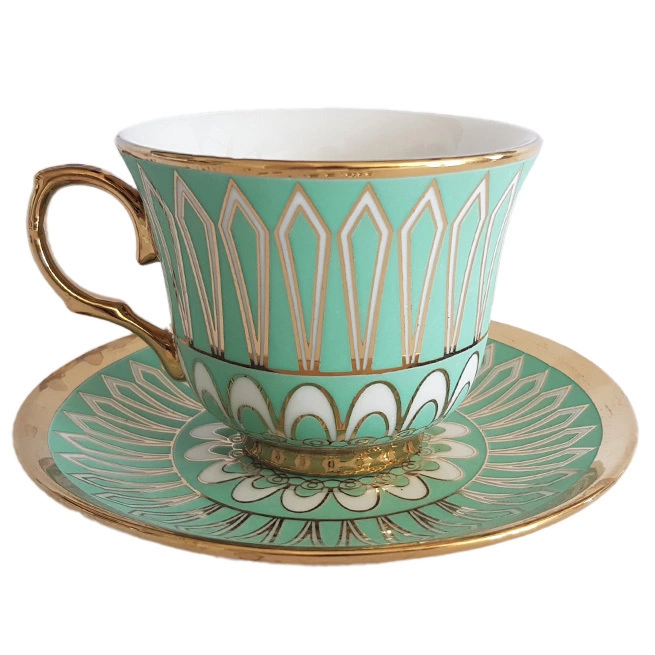 Zdjęcie produktu Filiżanka do Kawy i Herbaty Porcelanowa komplet ze spodkiem 250 ml
