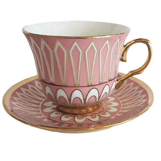 Zdjęcie produktu Filiżanka do Kawy i Herbaty Porcelanowa komplet ze spodkiem 250 ml