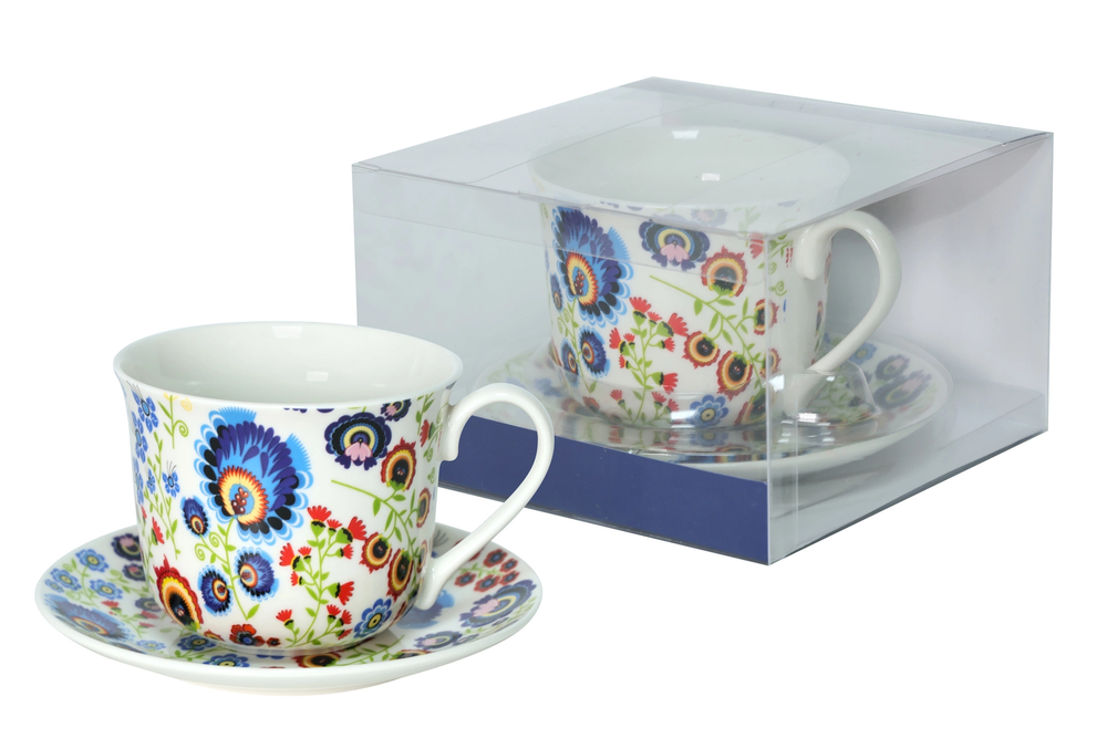 Zdjęcie produktu LIVELLO FILIŻANKA JUMBO DUŻA 400ML DO KAWY HERBATY ZE SPODKIEM