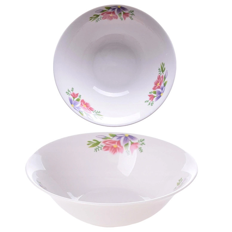 Zdjęcie produktu Salaterka Ceramiczna 18cm Biała Kwiaty 500ml Miska Na Zupę Deser