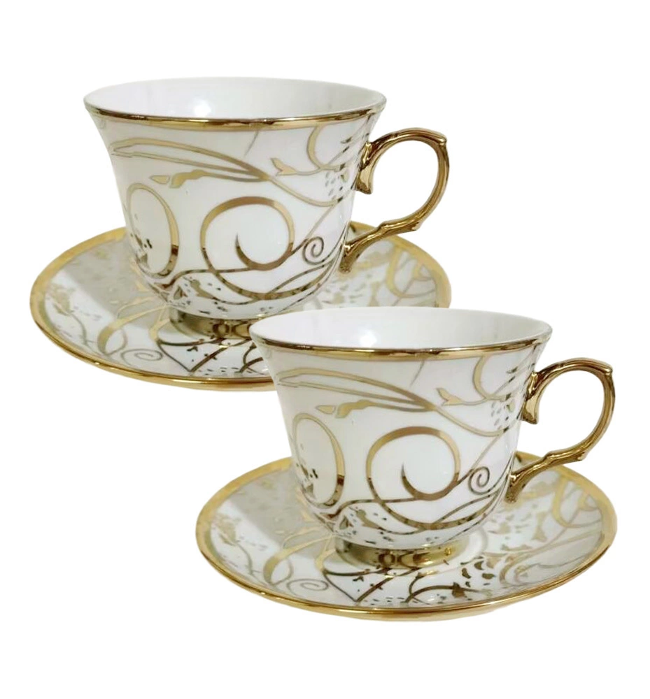Zdjęcie produktu Filiżanek do kawy i herbaty 2+2 ze spodkami 250ml GP2492