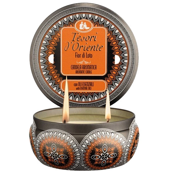 Zdjęcie produktu TESORI D'ORIENTE ŚWIECA ZAPACHOWA 200G FIOR DI LOTO