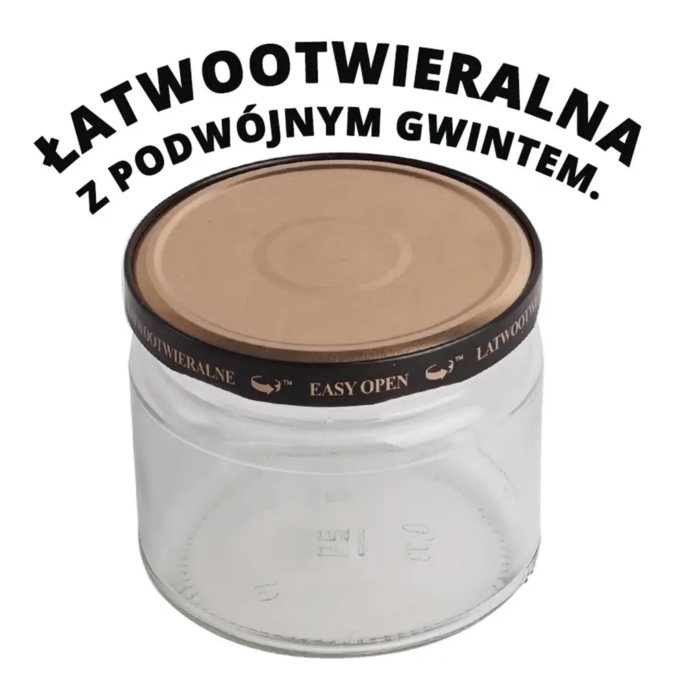 Zdjęcie produktu Zakrętki Wieczka Fi 82 6 Zaczepowe Złote Klick Orbit 10szt