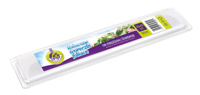 Zdjęcie produktu Woreczki Śniadaniowe Foliowe Rolowane 30x40 cm Orzeł Na Kanapki