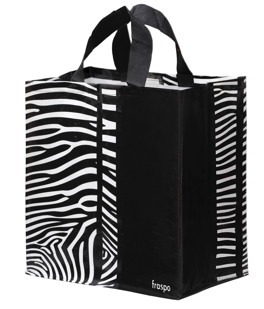 Zdjęcie produktu Wytrzymała Torba Na Zakupy 24L Zebra Paski Poziom Mocna